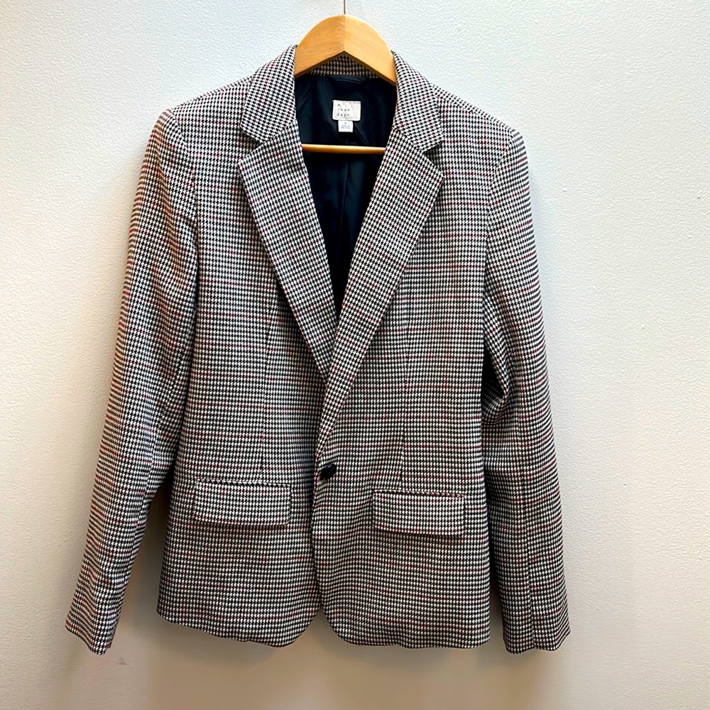 A New Day Size 4 Great condition houndstooth womens blazer jacket